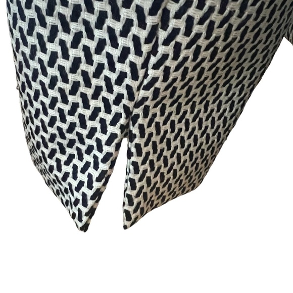 Danillo houndstooth print lined three button blazer size12, Navy Blue and white - Picture 5 of 11